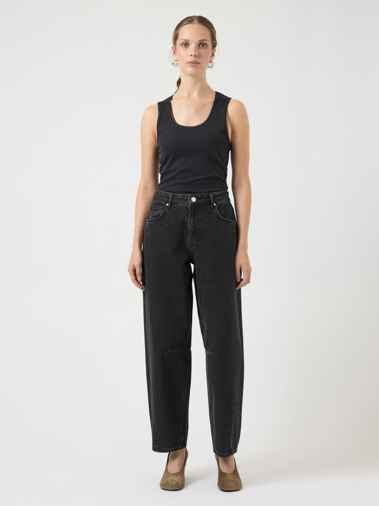 "YASLISA" MW BARREL ANKLE JEANS - EX