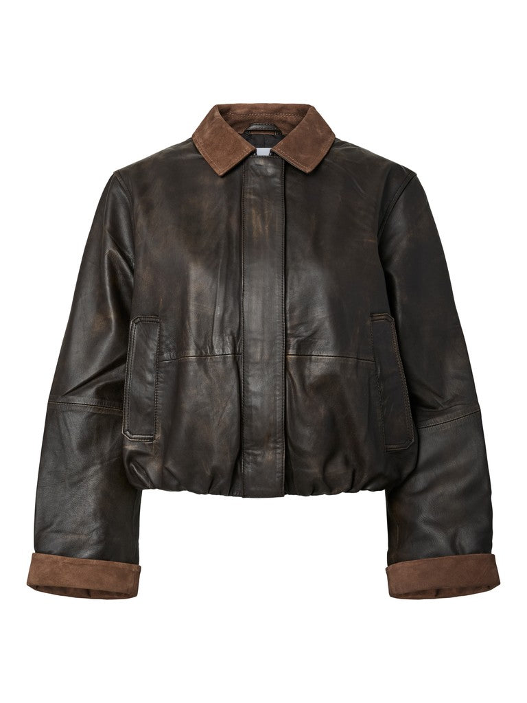 "YASFEROS" LS LEATHER JACKET