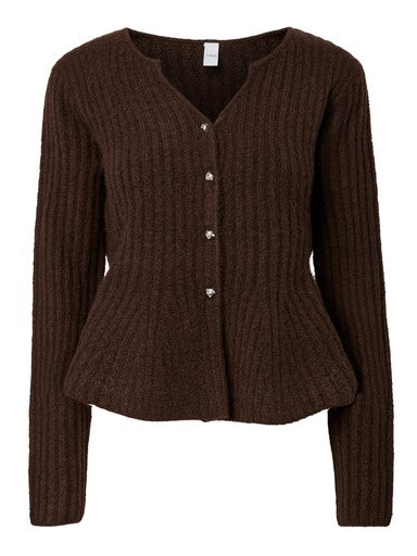 "YASDOLLY" LS KNIT CARDIGAN S. NOOS