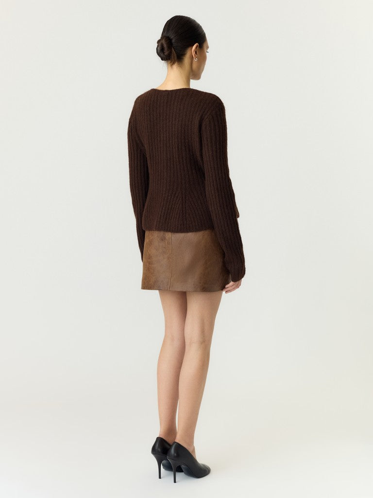 "YASDOLLY" LS KNIT CARDIGAN S. NOOS