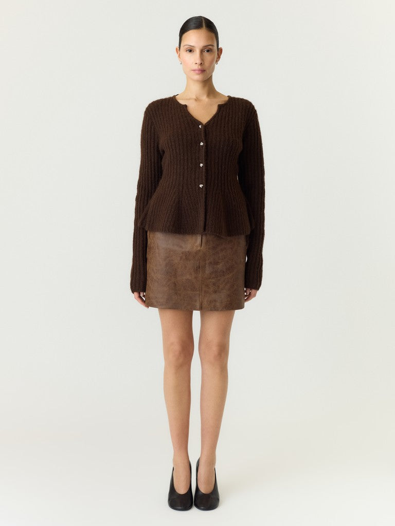 "YASDOLLY" LS KNIT CARDIGAN S. NOOS