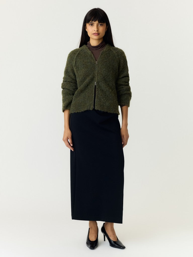 "YASPLYRA" LS KNIT ZIP CARDIGAN
