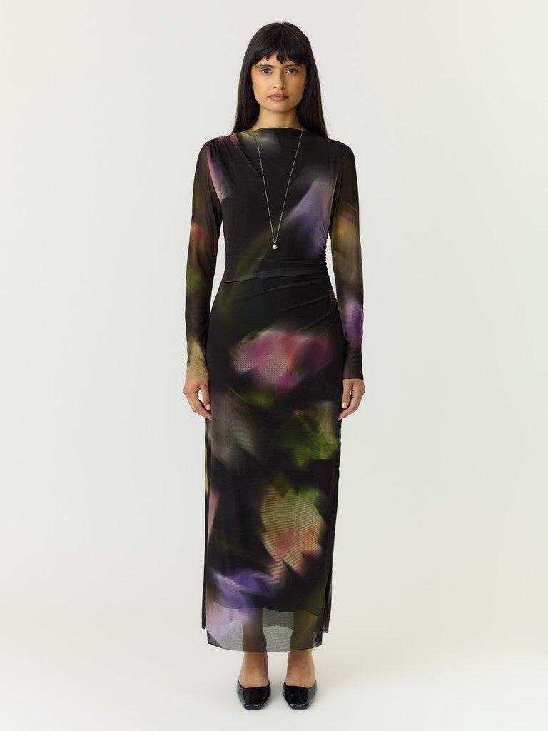 "YASSHAMA" LS LONG MESH DRESS