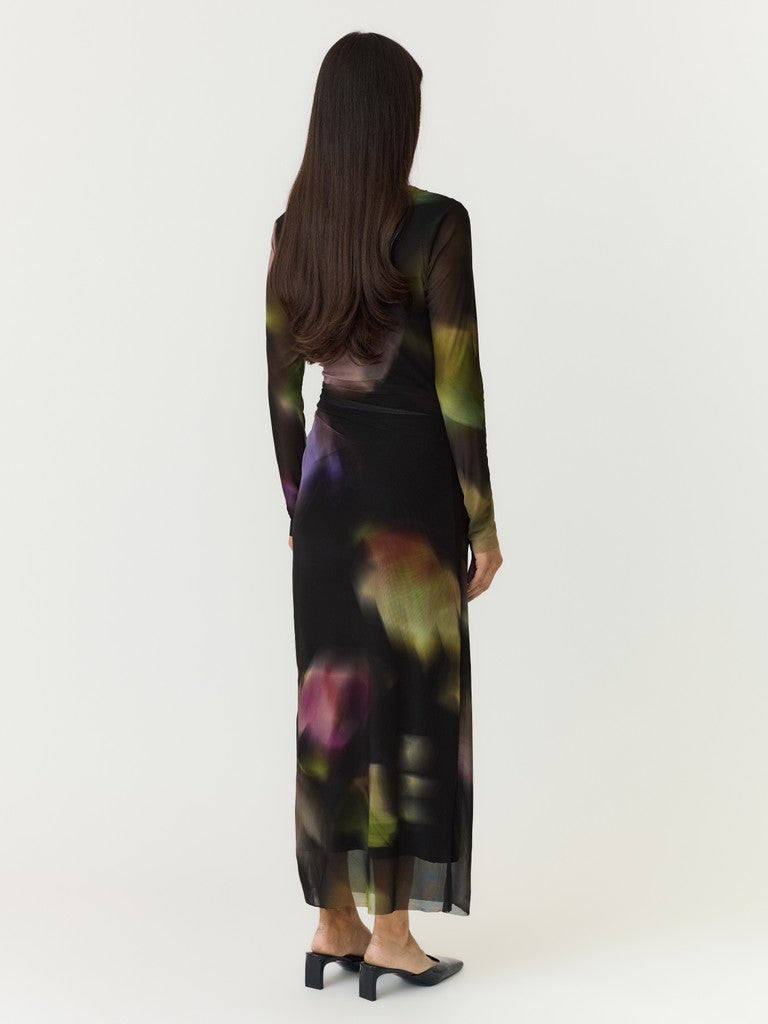 "YASSHAMA" LS LONG MESH DRESS