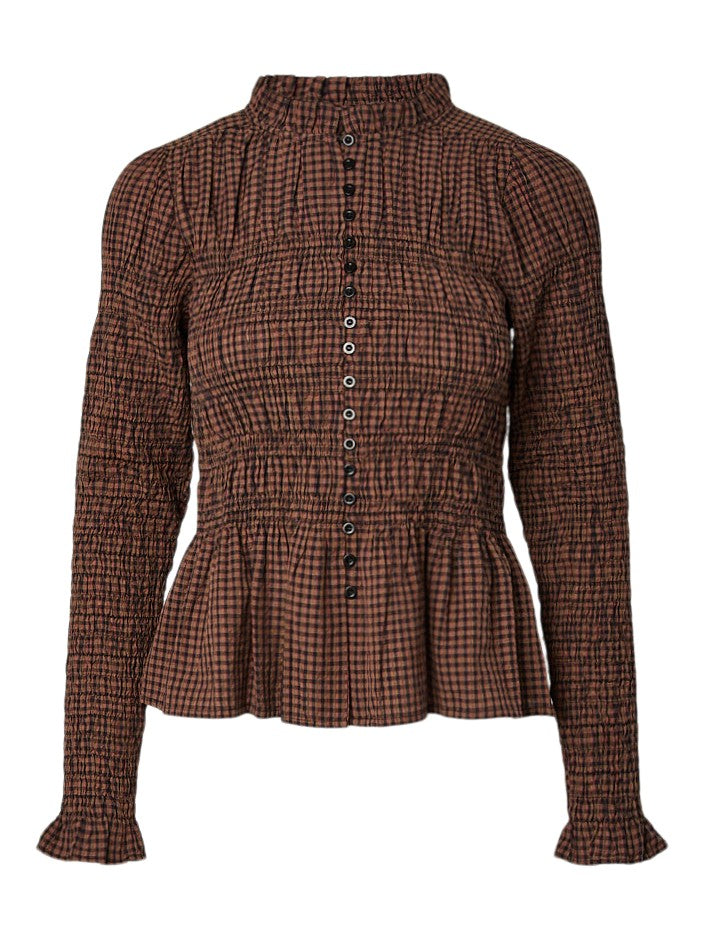 "YASNOTA" LS SMOCK TOP S.