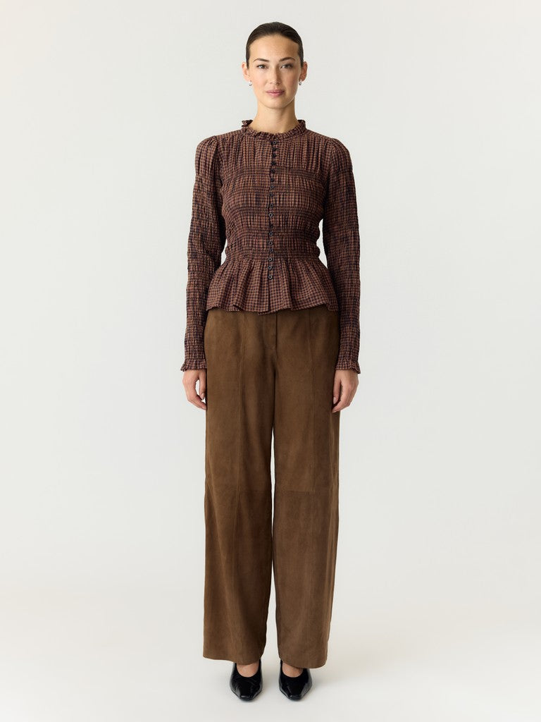 "YASNOTA" LS SMOCK TOP S.