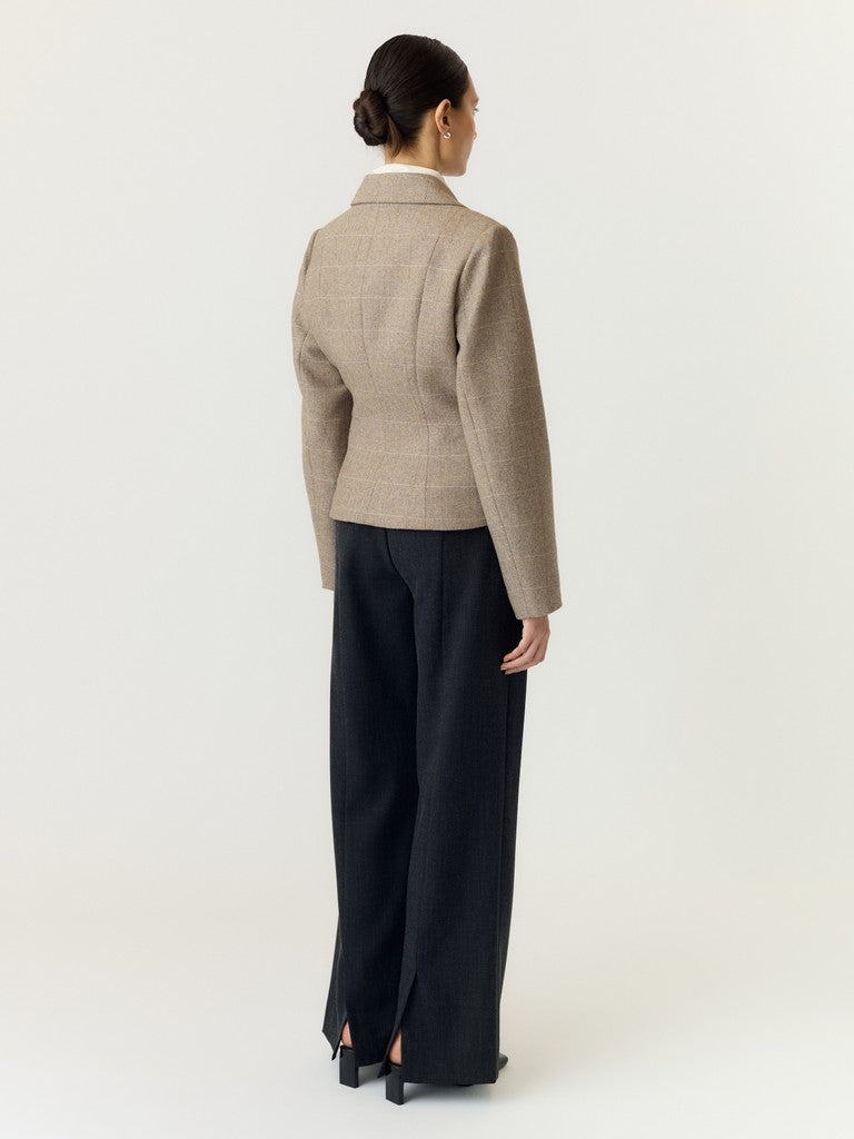 "YASTHELA" LS WOOL BLEND SHORT JACKET NOOS