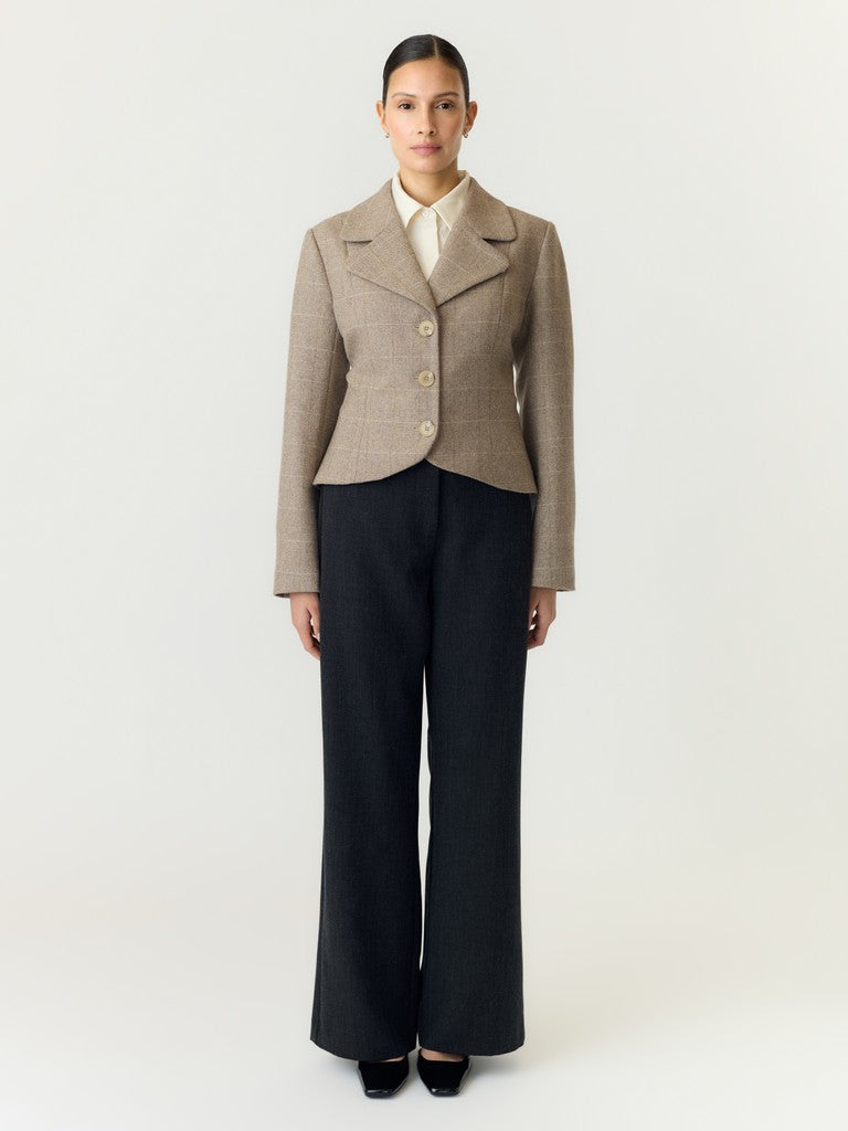 "YASTHELA" LS WOOL BLEND SHORT JACKET NOOS