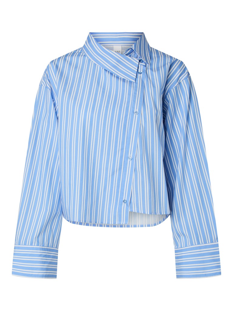 YASLEE LS UNEVEN SHORT SHIRT