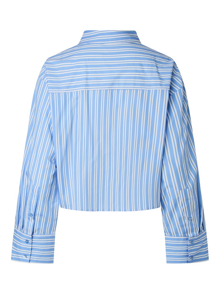 YASLEE LS UNEVEN SHORT SHIRT