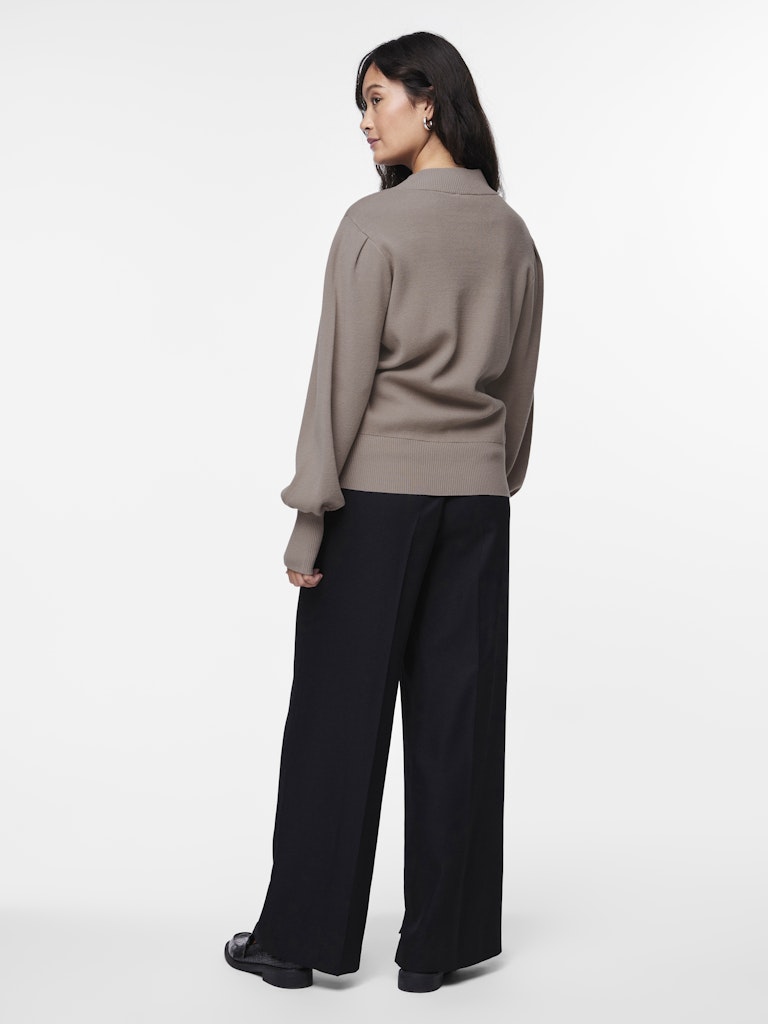 YAS "Fonny" Knit Pullover Fungi