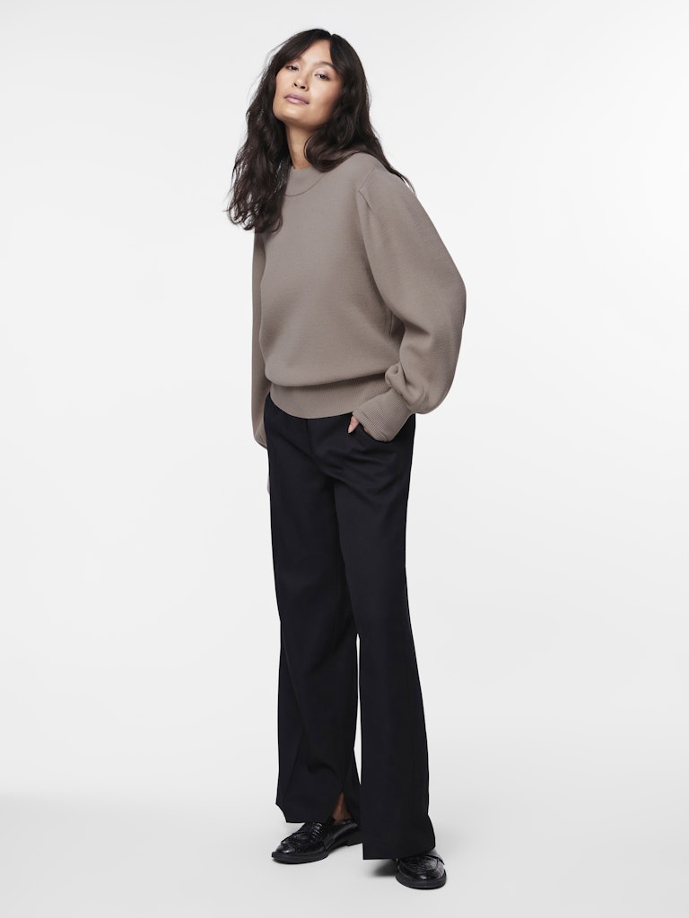 YAS "Fonny" Knit Pullover Fungi