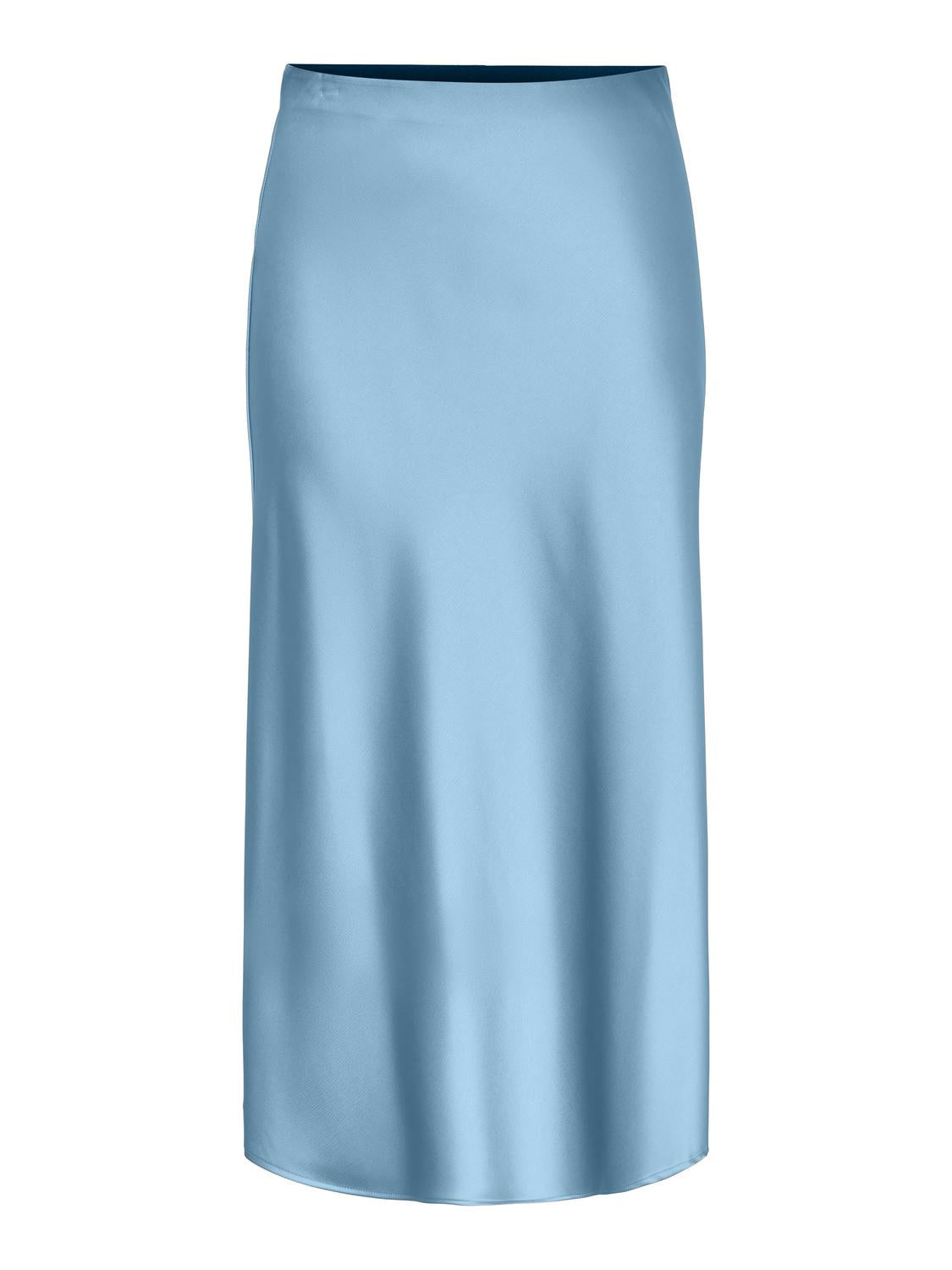 YAS "Pella" Midi Skirt hellblau