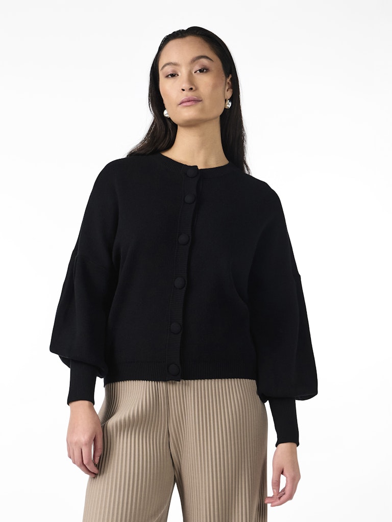 YAS "Fonny" Knit Cardigan schwarz