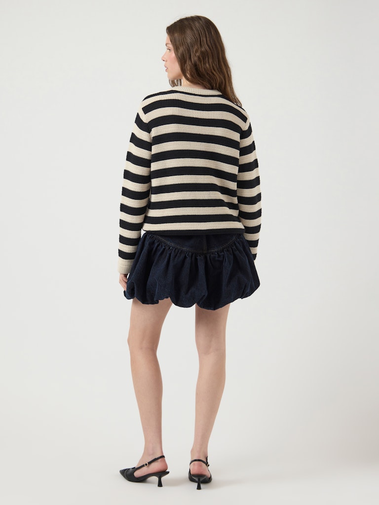 YAS "Sironi" Knit Cardigan birch/black