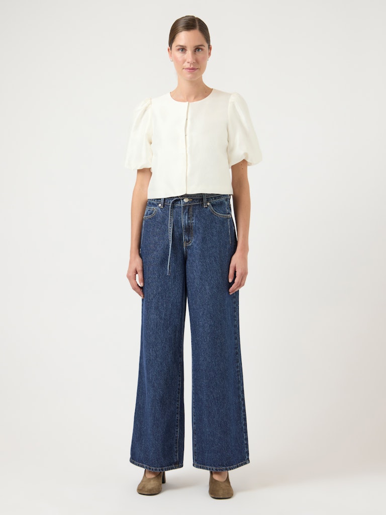 YAS "Alia" Belt Wide Jeans