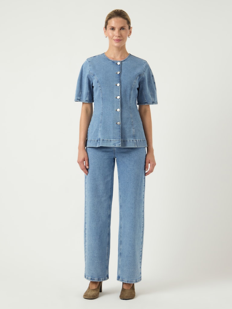 YASROSIE  Straight Jeans light blue