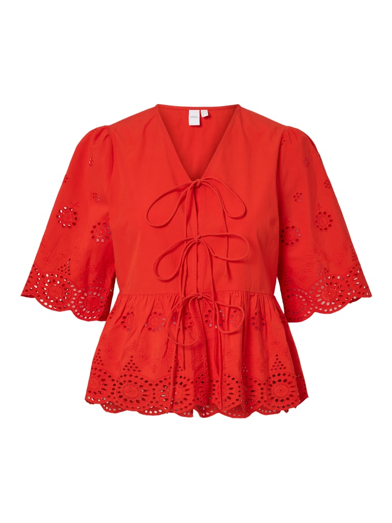 "YASCORNELIA" 2/4 TIE TOP S. NOOS rot