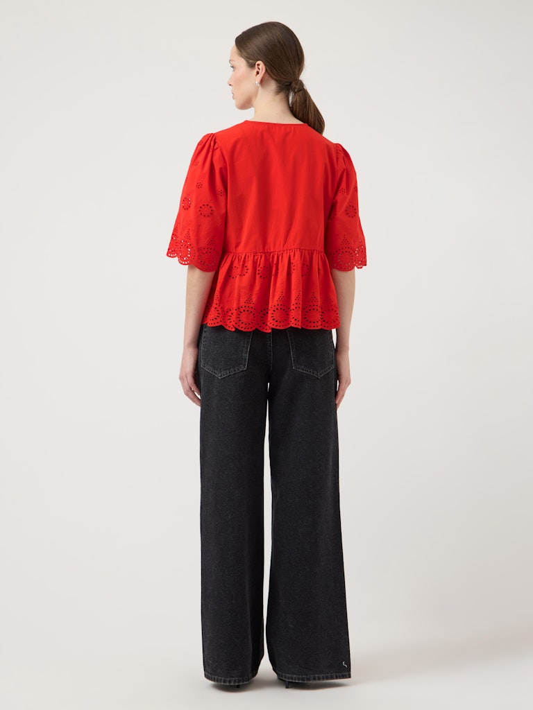 "YASCORNELIA" 2/4 TIE TOP S. NOOS rot