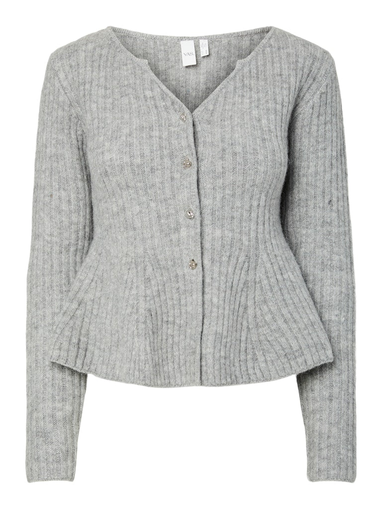 YAS "Dolly" Knit Cardigan grau