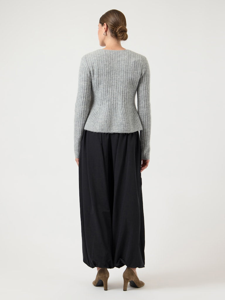 YAS "Dolly" Knit Cardigan grau