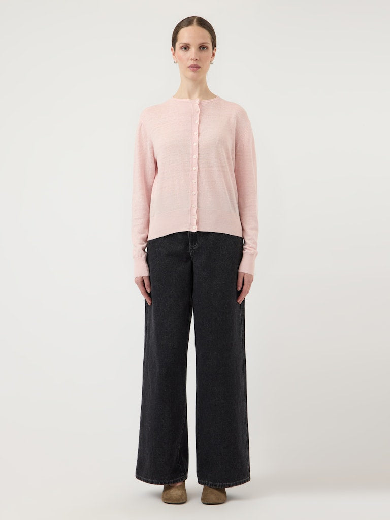 "YASLINNEA" LS KNIT LINEN CARDIGAN