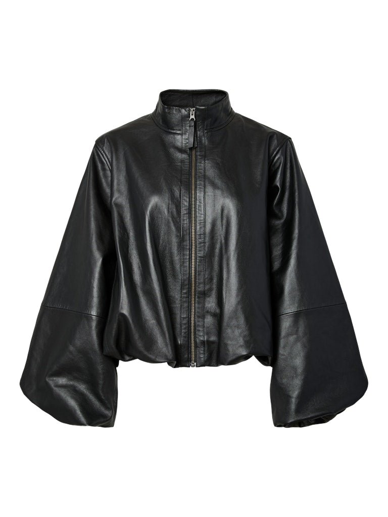 "YASISABEL" LEATHER JACKET - STORY