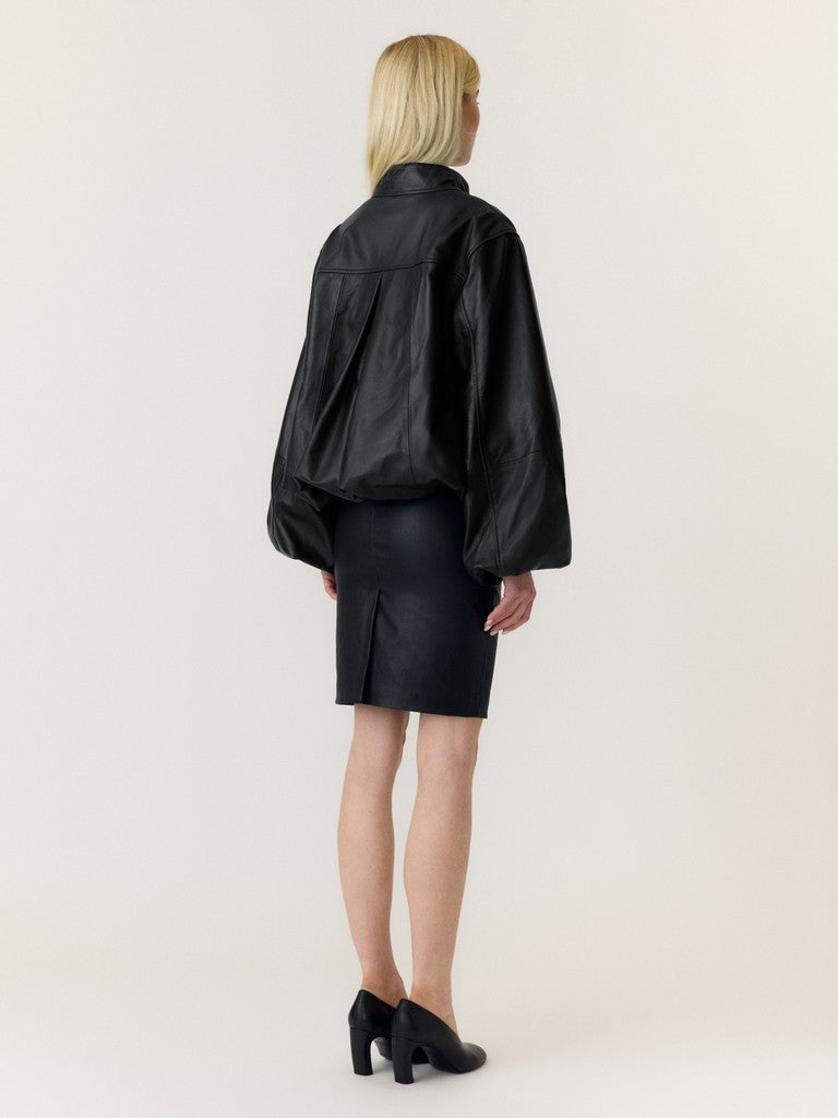 "YASISABEL" LEATHER JACKET - STORY