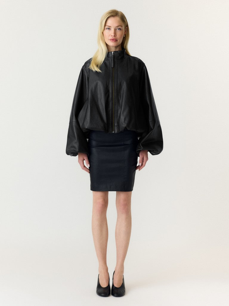"YASISABEL" LEATHER JACKET - STORY