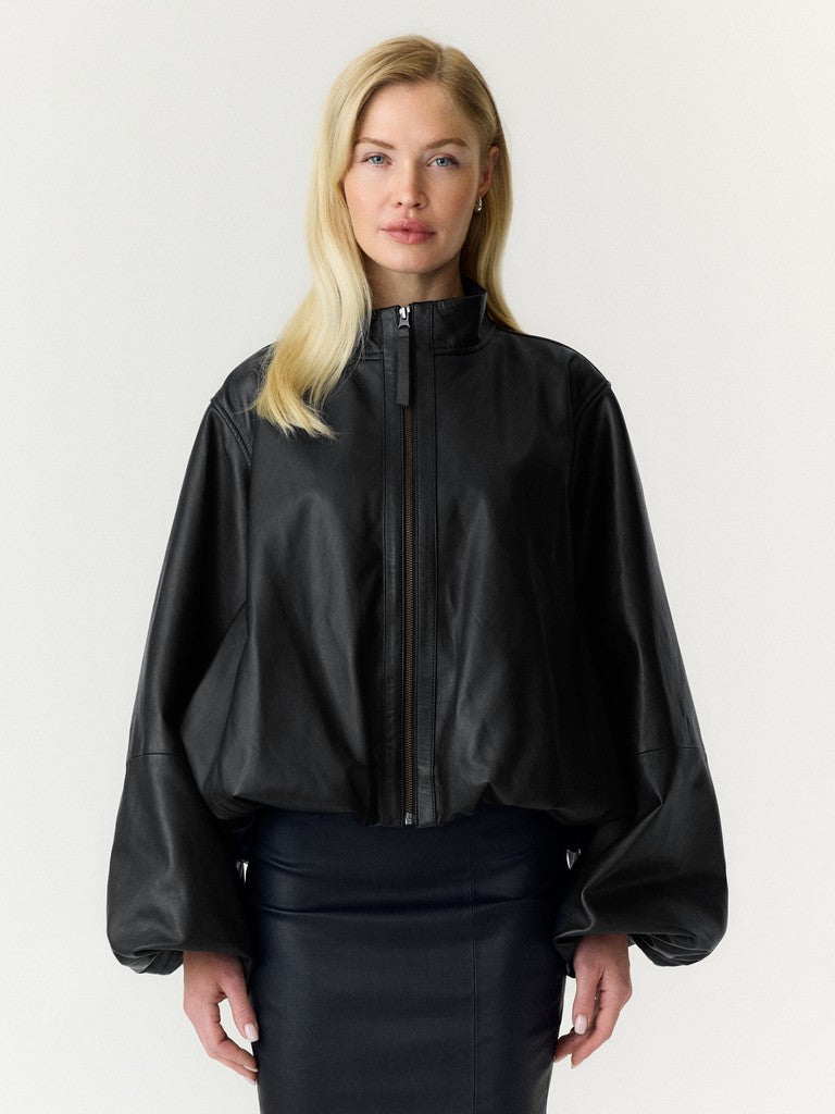 "YASISABEL" LEATHER JACKET - STORY