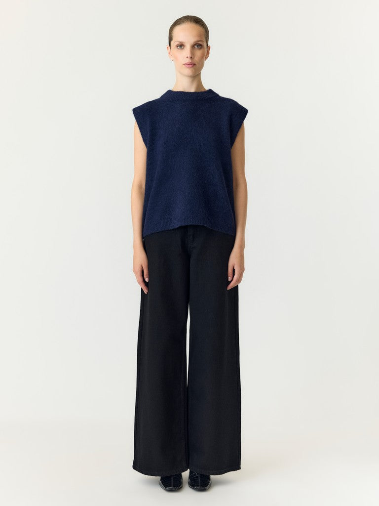 "YASJOHI" SL WOOL BLEND KNIT VEST S.