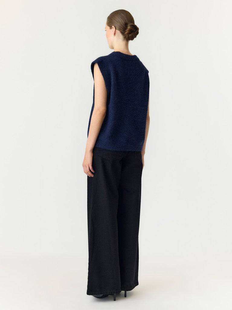 "YASJOHI" SL WOOL BLEND KNIT VEST S.