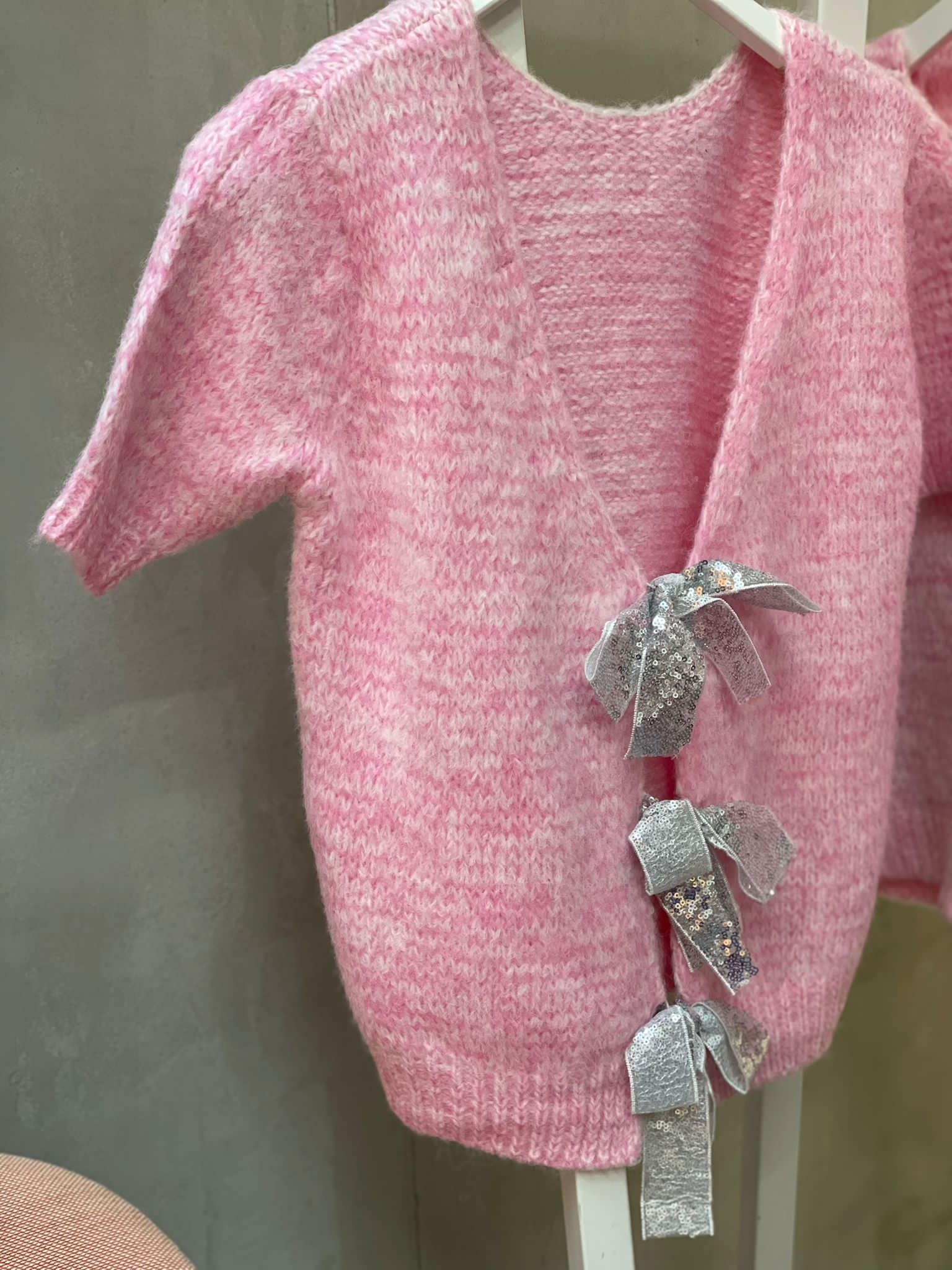 Minette Pullunder mit Schleifen rosa