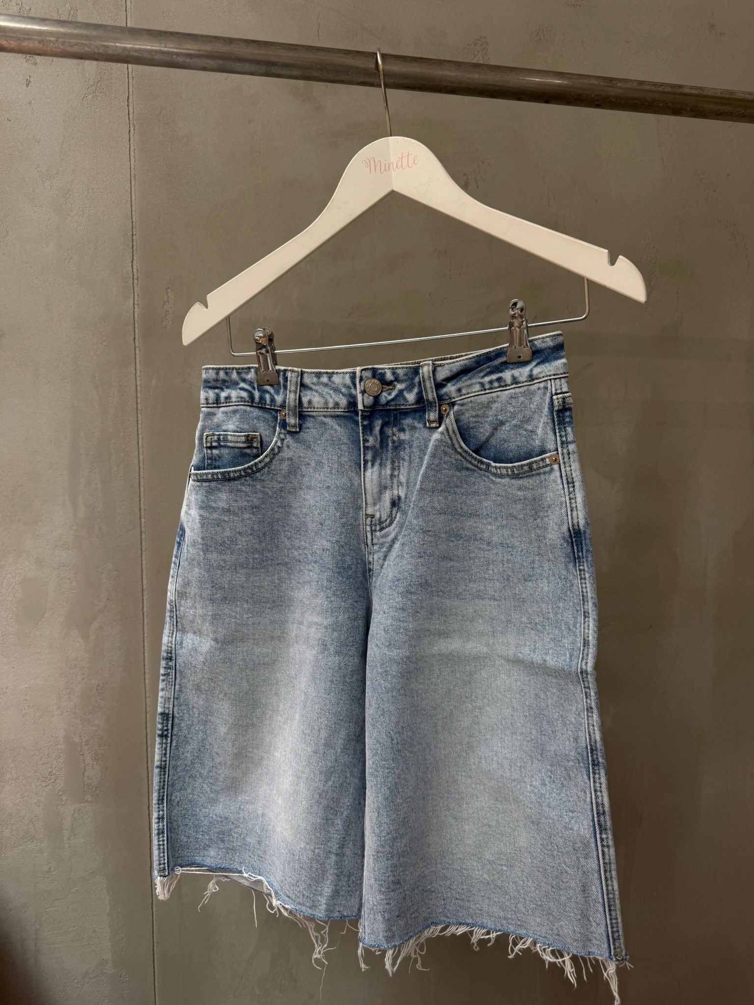 Minette Denim Bermuda Shorts