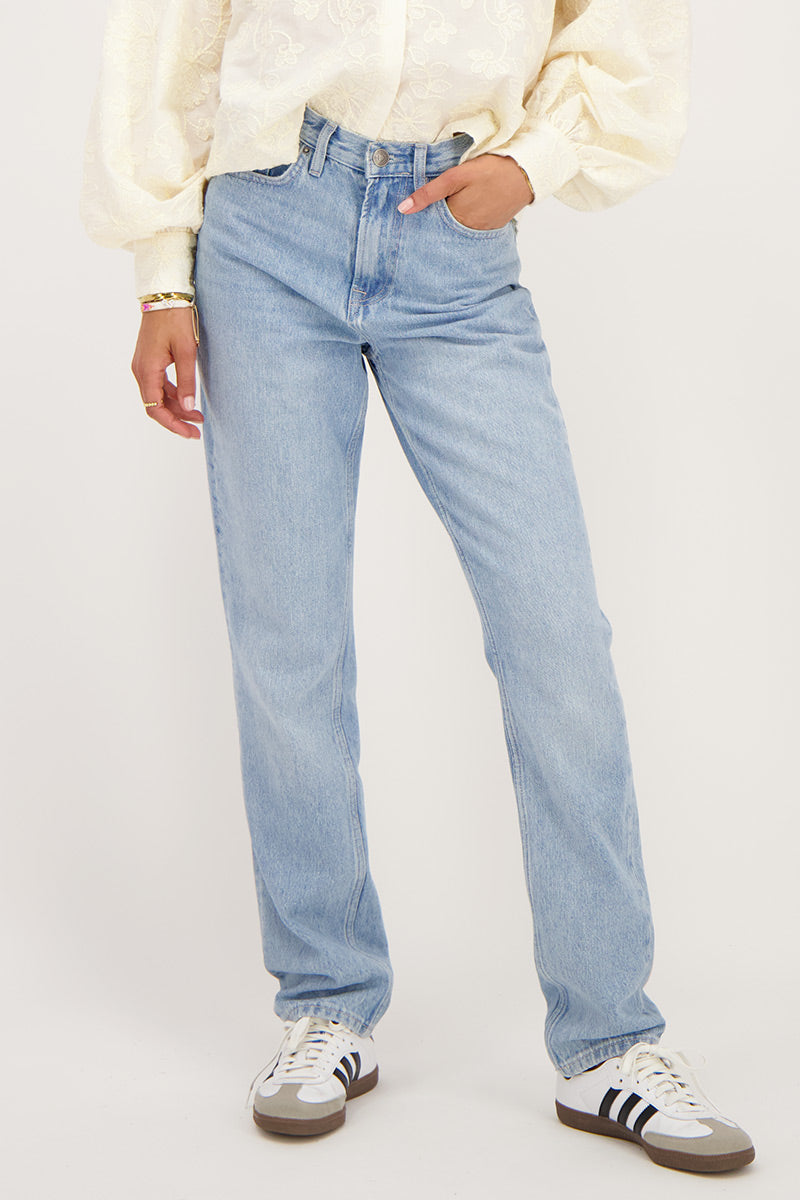 My Jewellery Blaue Jeans mit geradem Bein