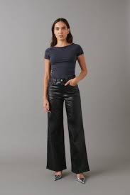 Gina Tircot coated wide jeans