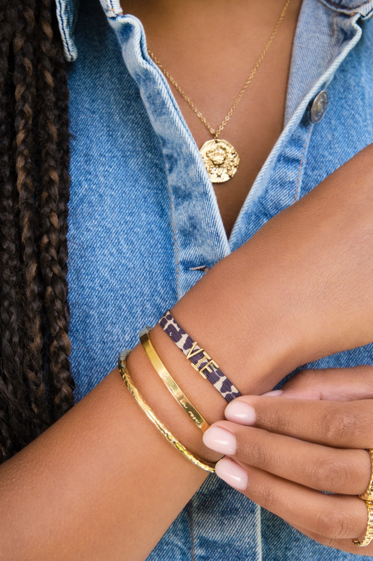 My Jewellery Elastisches Armband mit Leopardenmuster