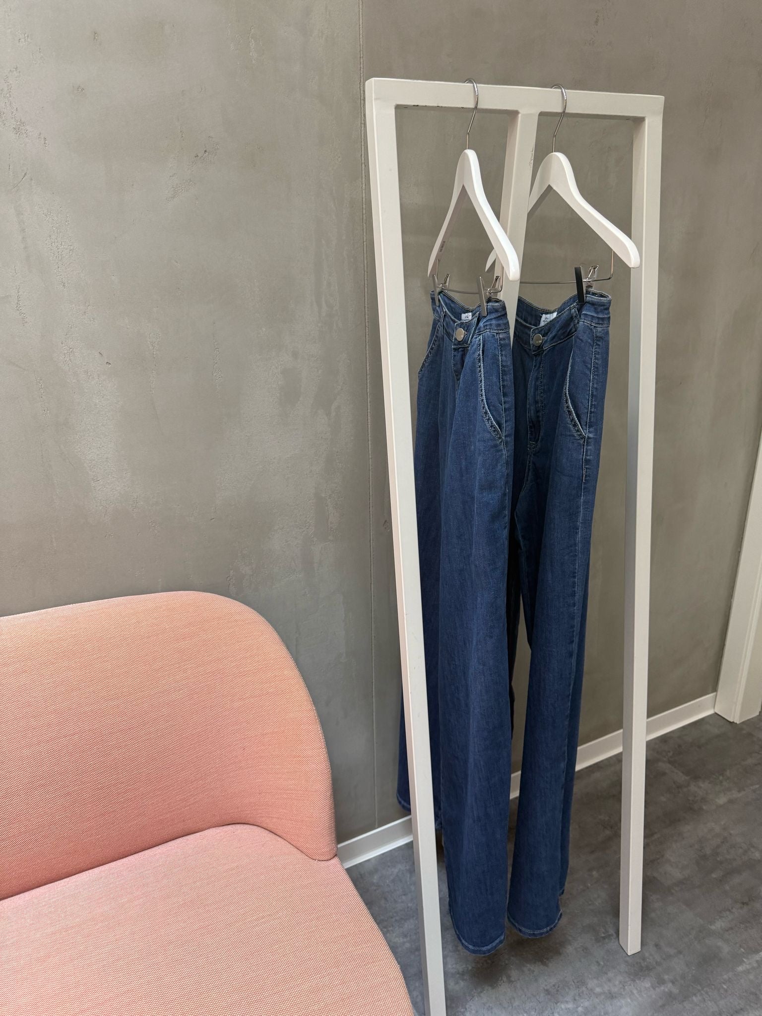 Minette Wide Leg Denim Jeans dunkelblau