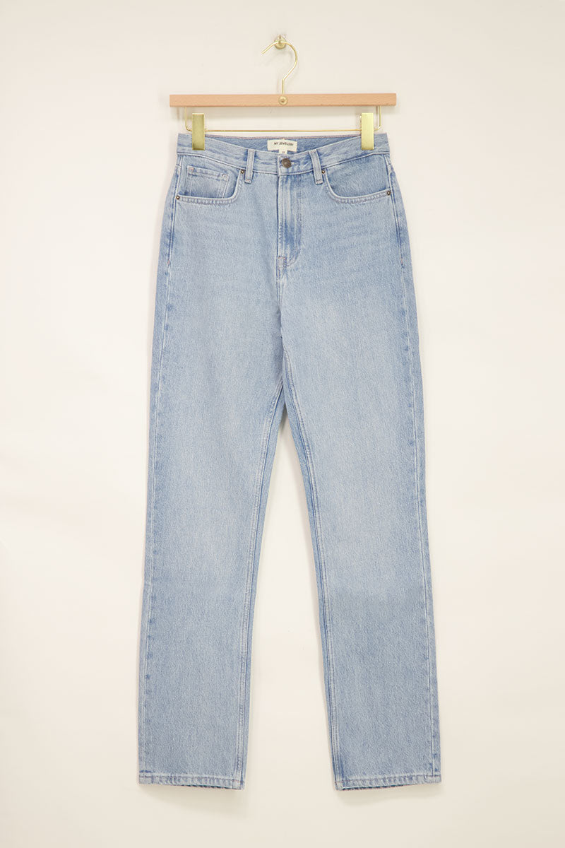 My Jewellery Blaue Jeans mit geradem Bein