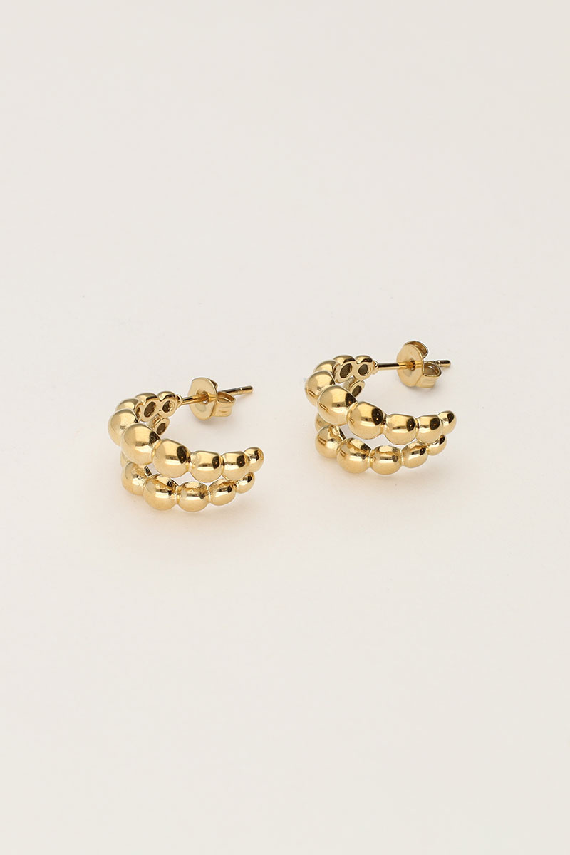 My Jewellery Bold doppelte Creolen mit Kugeln