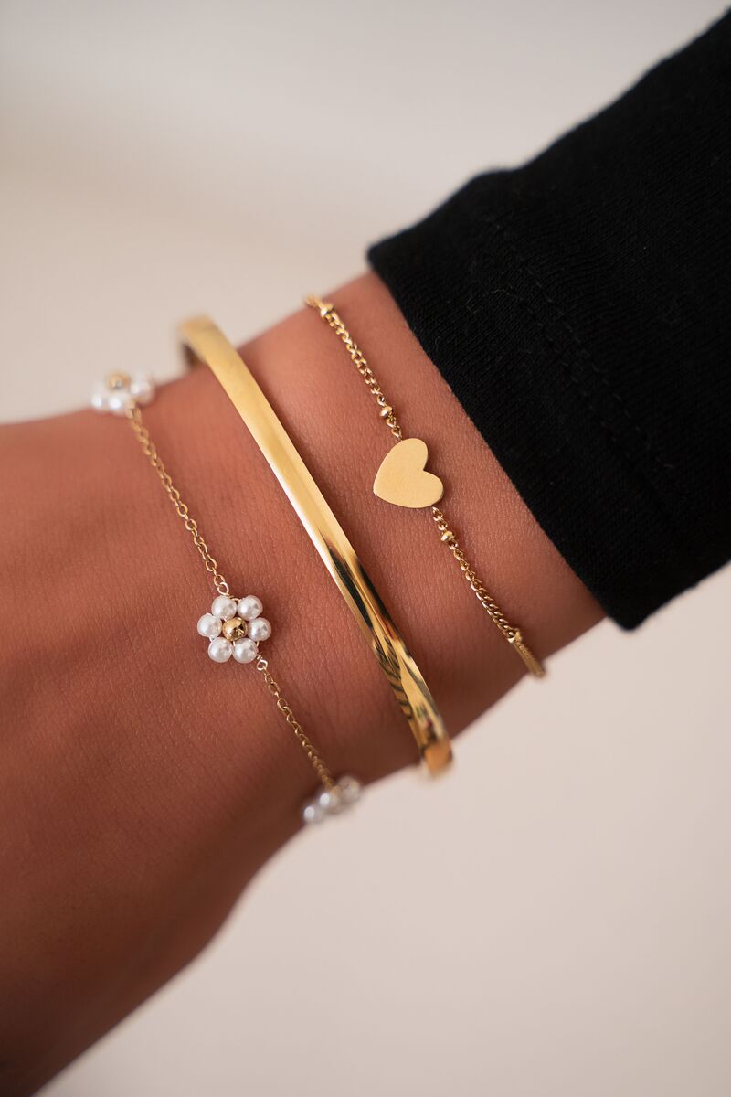 My Jewellery Armband mit Blumen-Kunstperlen