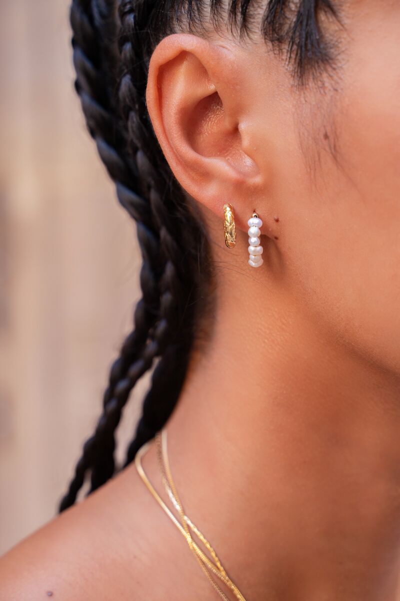 My Jewellery Kleine Ohrringe mit Süßwasserperlen