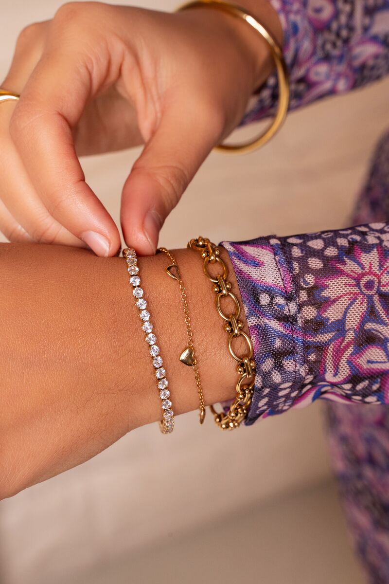 My Jewellery Armband mit Herzen gold