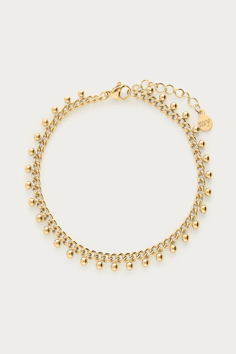 My Jwellery Gliederarmband mit Kugeln gold