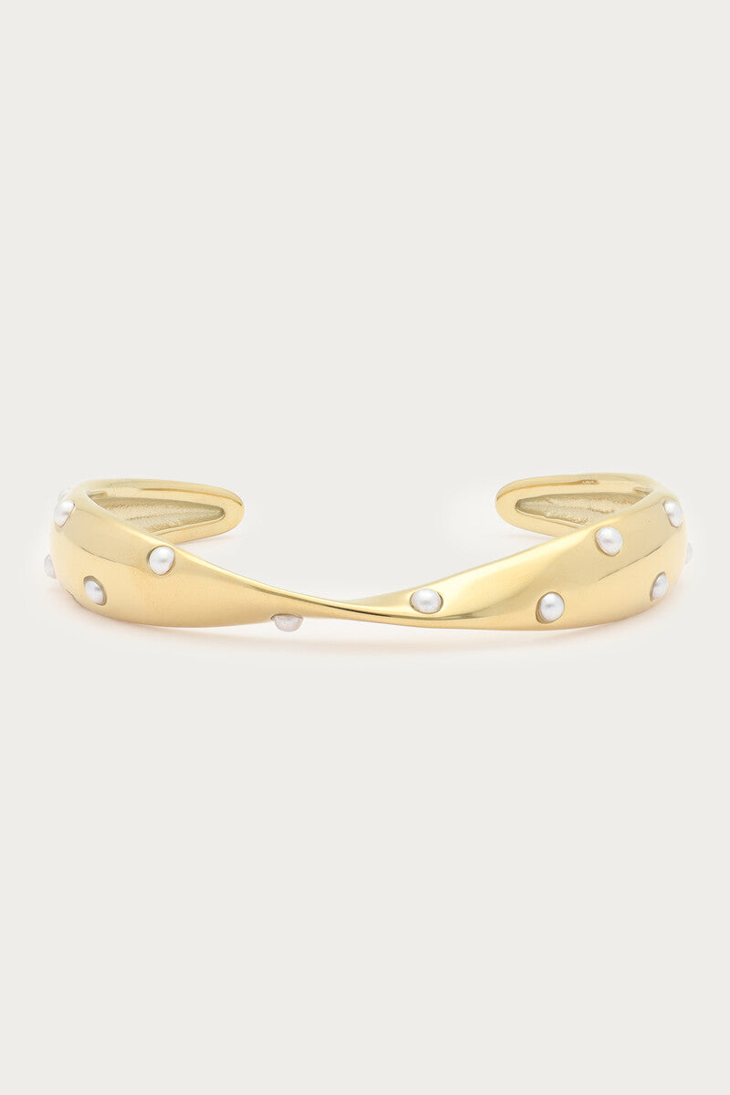 My Jewellery Bold Armreif mit Drehung und Kunstperlen