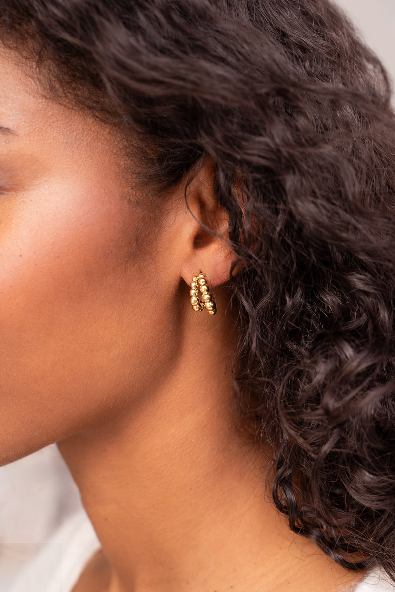 My Jewellery Bold doppelte Creolen mit Kugeln