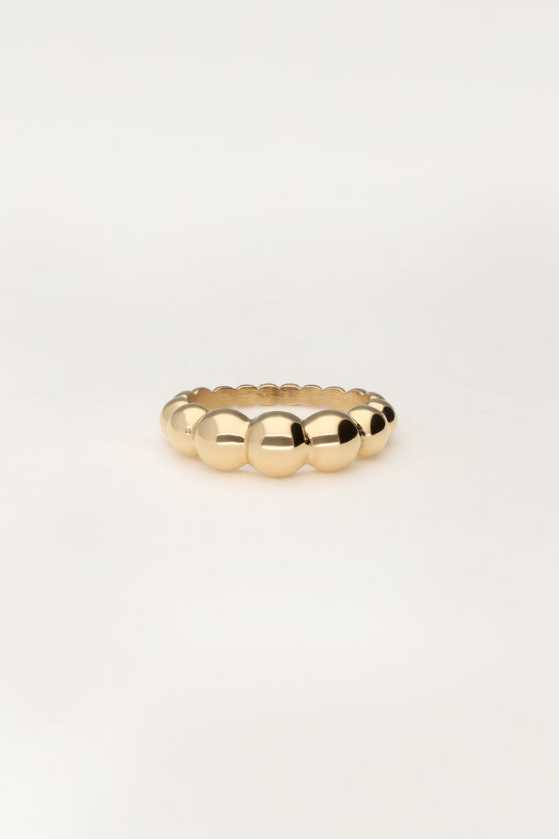 My Jewellery Bold Ring mit Stahlperlen gold