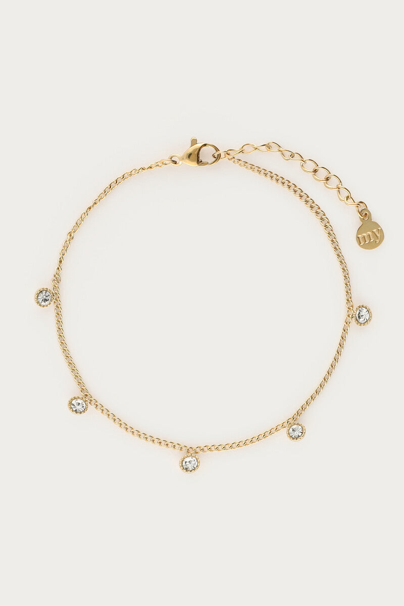 My Jewellery Armband mit fünf Strasssteinen