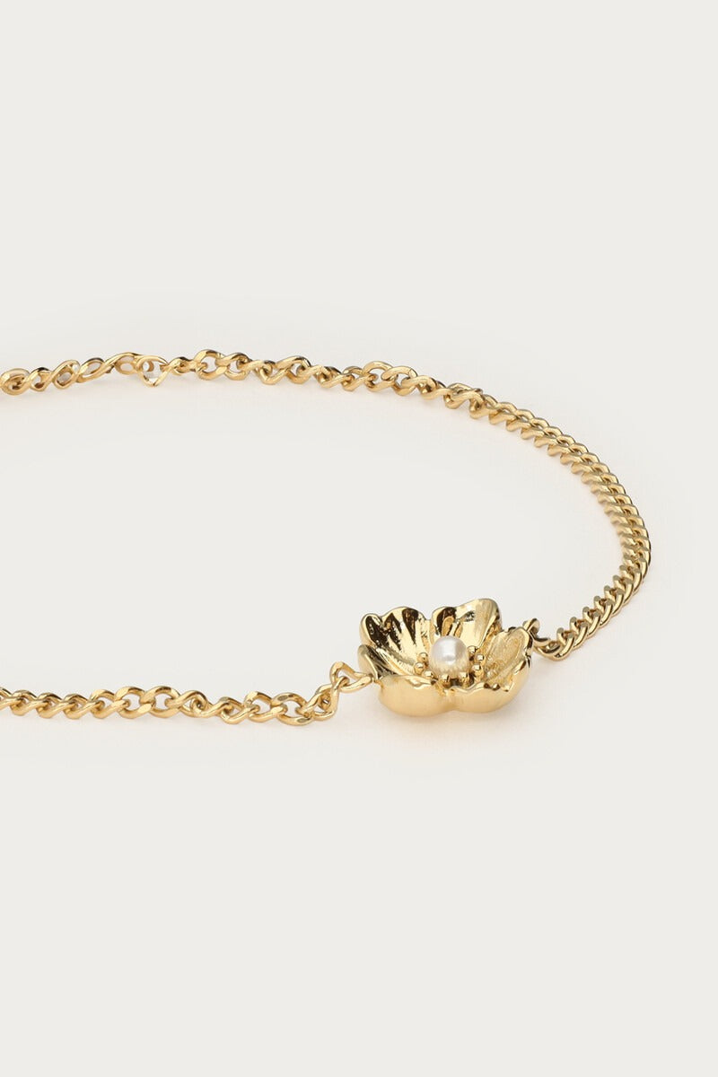 My Jewellery Armband mit Ranunkelblüte und Kunstperlen