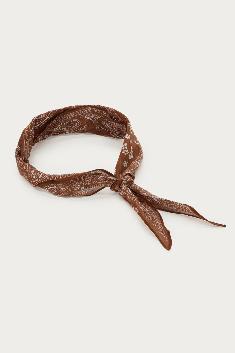 My Jewellery Braunes Halstuch mit Bandana-Muster